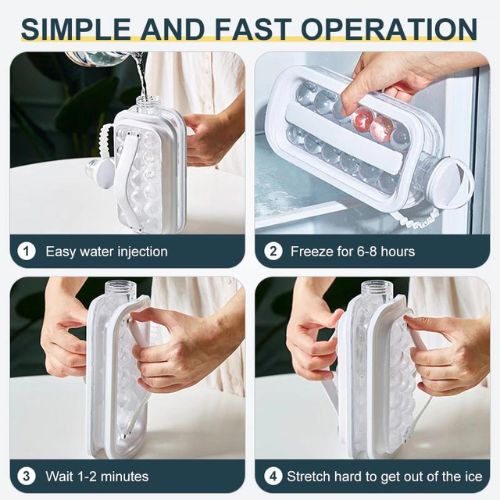 Ice Ball Maker Bottle (Clear)